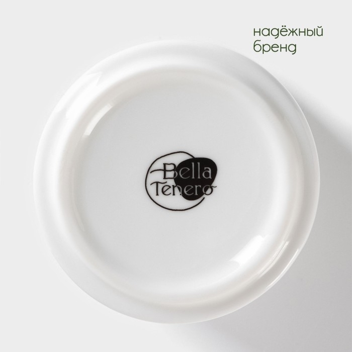 Набор банок фарфоровых для сыпучих продуктов с ложками на бамбуковой подставке BellaTenero «Герда», 2 предмета: 300 мл, цвет белый Набор банок фарфоровых для сыпучих продуктов с ложками на бамбуковой подставке BellaTenero «Герда», 2 предмета: 300 мл, цвет белый