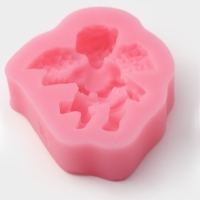 Молд Доляна «Ангел с гармошкой», силикон, 9×7,4×2 см, цвет МИКС Молд Доляна «Ангел с гармошкой», силикон, 9×7,4×2 см, цвет МИКС