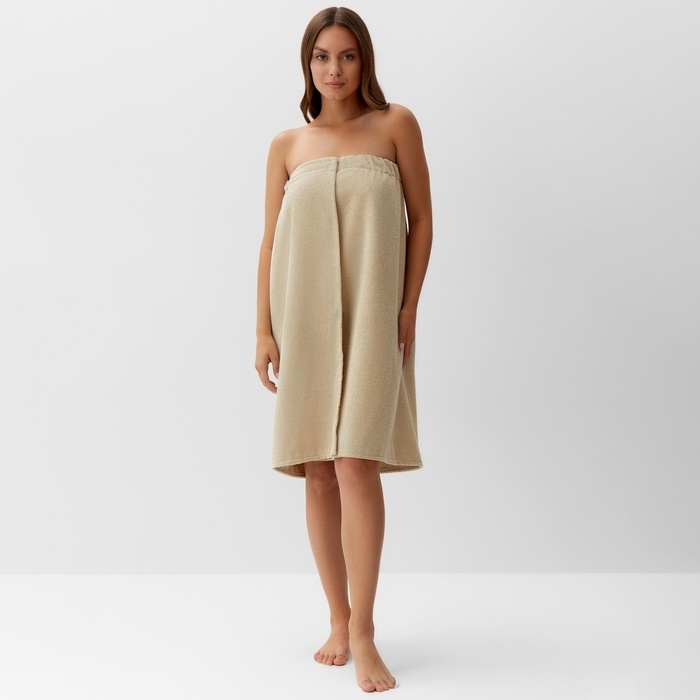 Полотенце Этель, цв. бежевый, жен. парео 75х150 см, 100% полиэстер, 300 г/м2 Полотенце Этель, цв. бежевый, жен. парео 75х150 см, 100% полиэстер, 300 г/м2