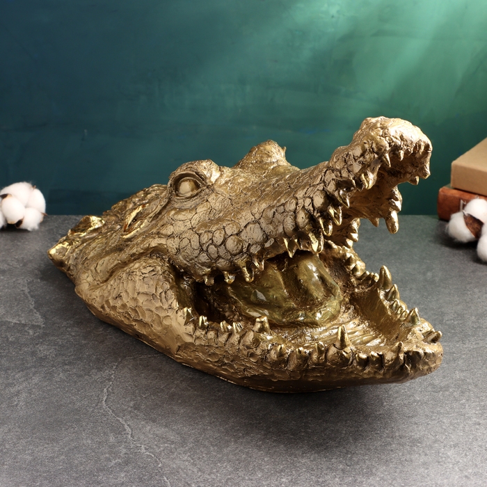 Фигура Фигура "Пасть крокодила" 23х45см, бронза