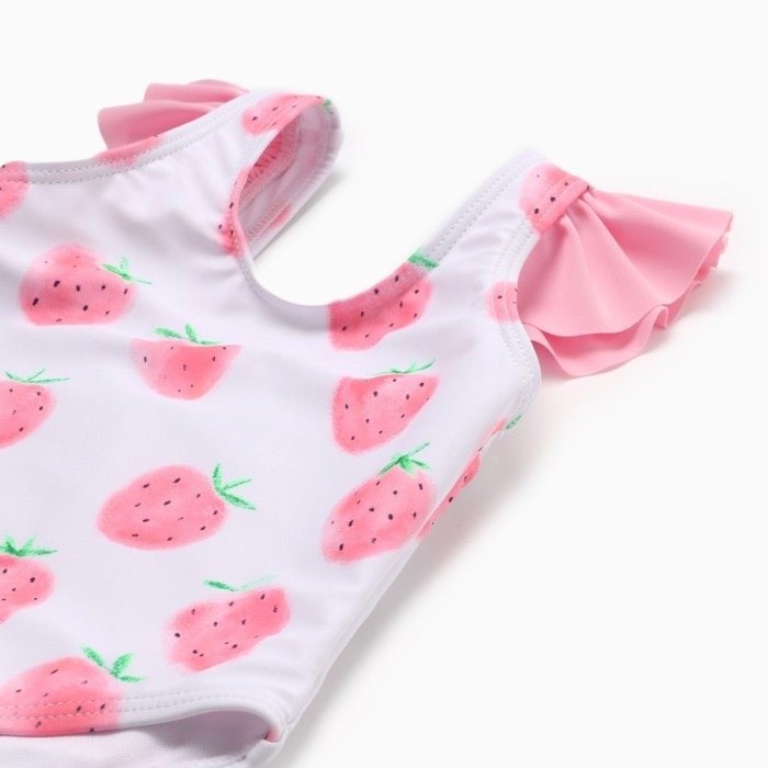 Купальный костюм детский Крошка Я "Клубника" рост 98-104 см