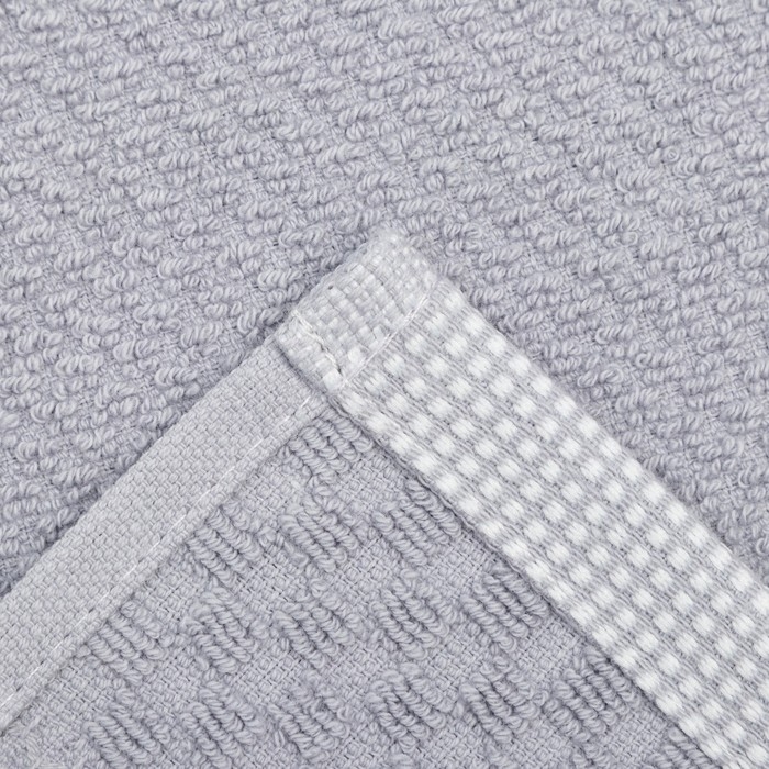Полотенце махровое LoveLife Royal 30х50 см, цвет серый, 100% хл, 450 гр/м2