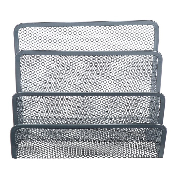 Подставка для бумаг, серая, сетка Подставка для бумаг, серая, сетка