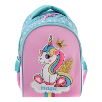 Рюкзак школьный 38,5 х 26 х 17 см, эргономичная спинка, Hatber Primary School "Единорог-принцесса" Рюкзак школьный 38,5 х 26 х 17 см, эргономичная спинка, Hatber Primary School "Единорог-принцесса"