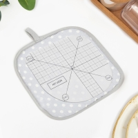 Линейка для скругления углов, 12 &times; 12 см, цвет прозрачный