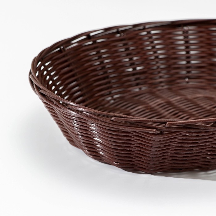 Корзинка для подачи Доляна &laquo;Шоко&raquo;, 27&times;21&times;6 см, цвет коричневый