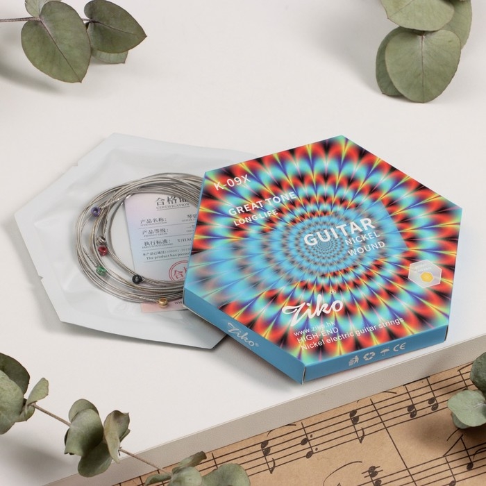 Струны электрогитары Ziko K-09X цветные 09-42 Струны электрогитары Ziko K-09X цветные 09-42