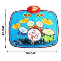 Музыкальный коврик &laquo;Барабаны&raquo;, 55 &times; 43 см