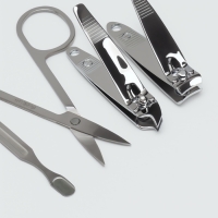 Набор маникюрный &laquo;Paris&raquo;, 6 предметов, в футляре, в PVC - пакете, рисунок МИКС