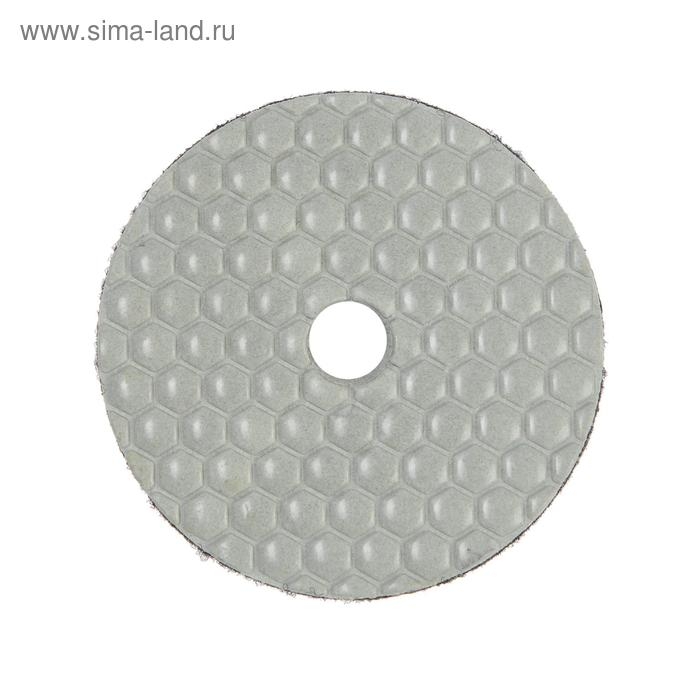 Алмазный гибкий шлифовальный круг ТУНДРА Алмазный гибкий шлифовальный круг ТУНДРА "Черепашка", для сухой шлифовки, 100 мм, № 400