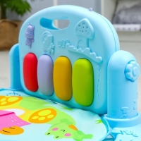 Развивающий коврик &laquo;Лев&raquo;, с пианино, голубой