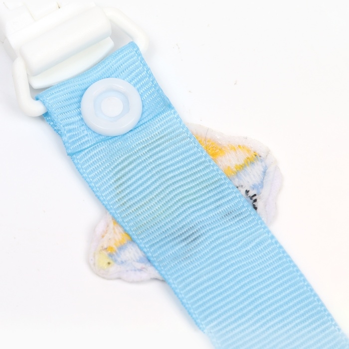 Держатель для соски - пустышки «Счастливый малыш», на ленте Держатель для соски - пустышки «Счастливый малыш», на ленте