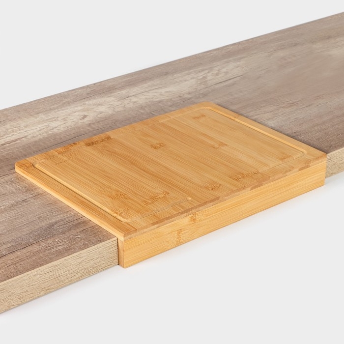 Доска разделочная Доляна «Идея», 35×25 см, бамбук Доска разделочная Доляна «Идея», 35×25 см, бамбук