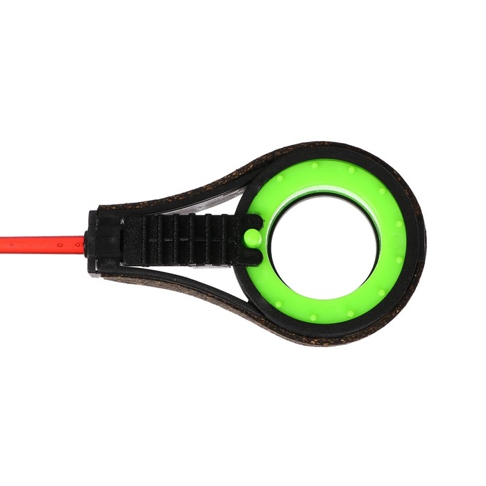 Удочка зимняя балалайка со сторожком, цвет черный салатовый, HFB-37X