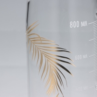 Кувшин стеклянный с бамбуковой крышкой &laquo;Тропики&raquo;, 1000 мл, с крышкой