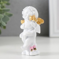 Сувенир полистоун "Белоснежный ангел с золотыми крыльями" МИКС 8х4,7х3 см Сувенир полистоун "Белоснежный ангел с золотыми крыльями" МИКС 8х4,7х3 см