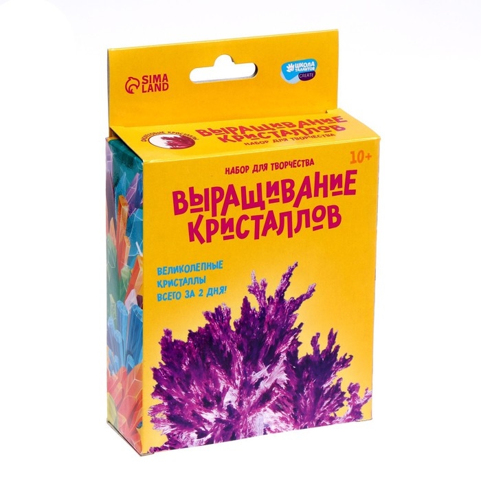 Выращивание кристаллов &laquo;Опыты. Лучистый кристалл&raquo;, цвет фиолетовый