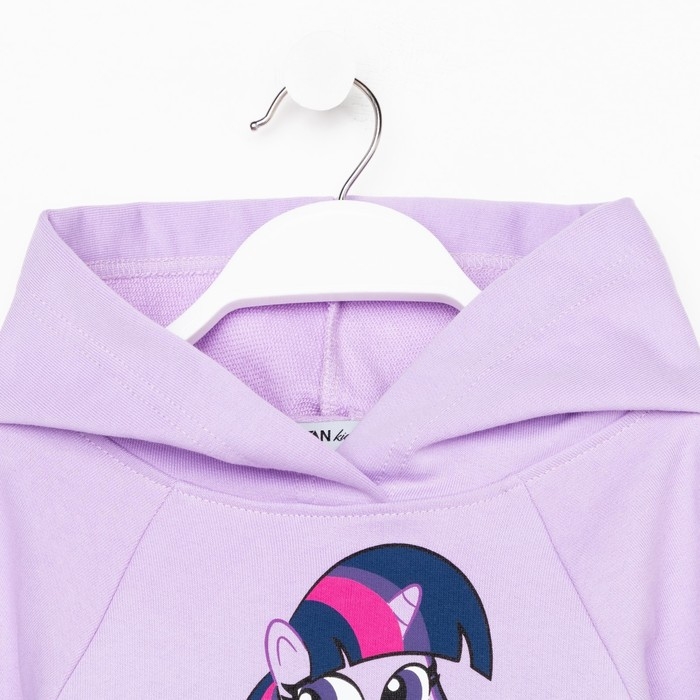 Худи для девочки &laquo;Искорка&raquo;, My Little Pony, рост 98-104 см, цвет фиолетовый