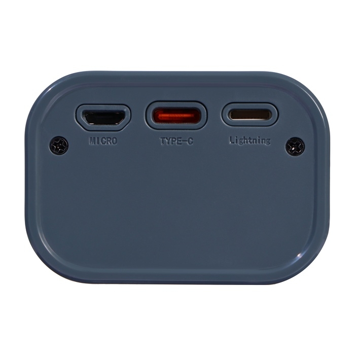 Внешний аккумулятор CRR-29, 20000 мАч, 2USB, 3А, дисплей, быстрая зарядка, серый