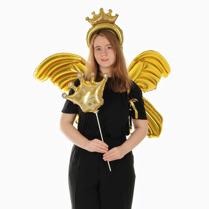 Набор фольгированных шаров «Карнавальный набор. Золото», 3 шт. Набор фольгированных шаров «Карнавальный набор. Золото», 3 шт.