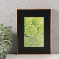 Фоторамка МДФ на 1 фото 10х15 см с черным паспарту "Энрика" цвет дерева 3х16х21 см Фоторамка МДФ на 1 фото 10х15 см с черным паспарту "Энрика" цвет дерева 3х16х21 см