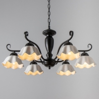 Люстра "Лукреция" 6хЕ27 40Вт чёрно-белый 77х77х37-72 см BayerLux Люстра "Лукреция" 6хЕ27 40Вт чёрно-белый 77х77х37-72 см BayerLux