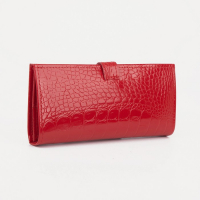 Кошелёк женский на кнопке, цвет красный Кошелёк женский на кнопке, цвет красный