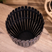 Корзина из бамбука 27х27х35 см