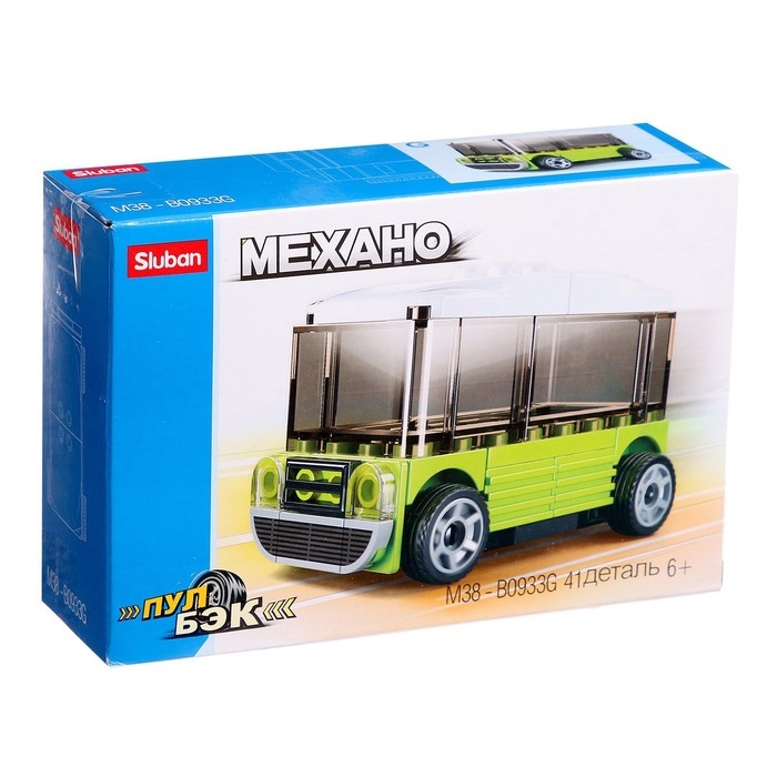 Конструктор инерционный Механо «Автобус», 41 деталь Конструктор инерционный Механо «Автобус», 41 деталь
