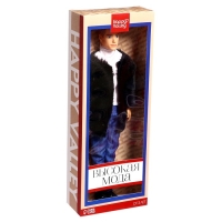 Кукла-модель &laquo;Высокая мода&raquo;, чёрный полушубок