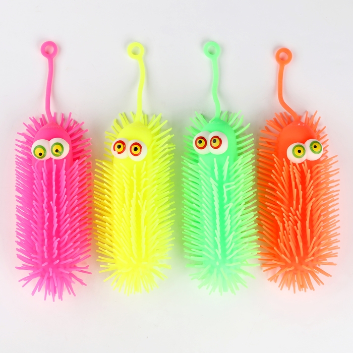 Мяч детский резиновый ёжка световой «Гусеничка», цвета МИКС , в шоубоксе Мяч детский резиновый ёжка световой «Гусеничка», цвета МИКС , в шоубоксе