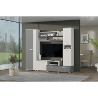 Гостиная Юна, 2200х480х1870, Анкор светлый/Графит