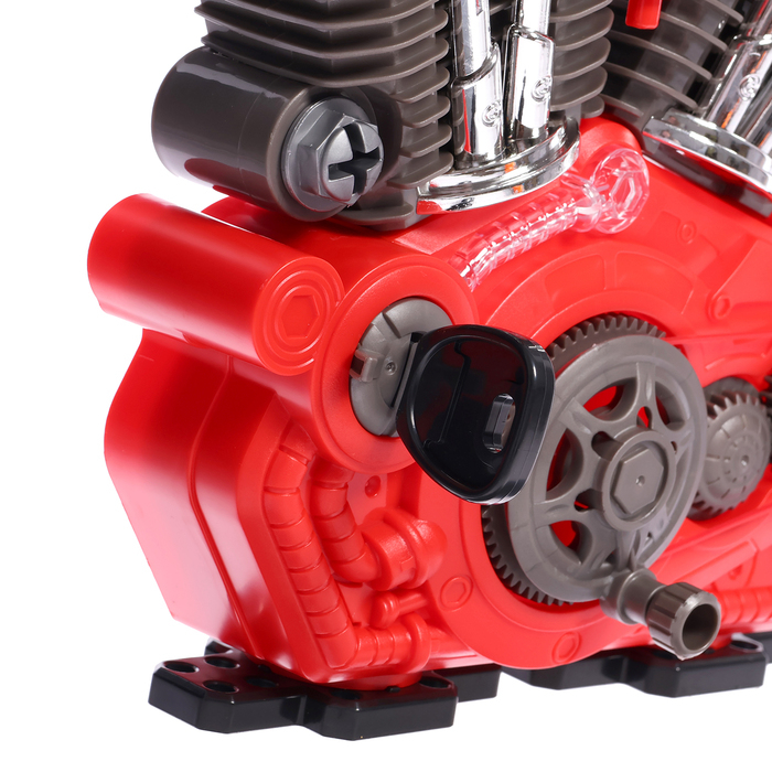 Конструктор &laquo;Двигатель внутреннего сгорания&raquo;, световые и звуковые эффекты, 31 деталь