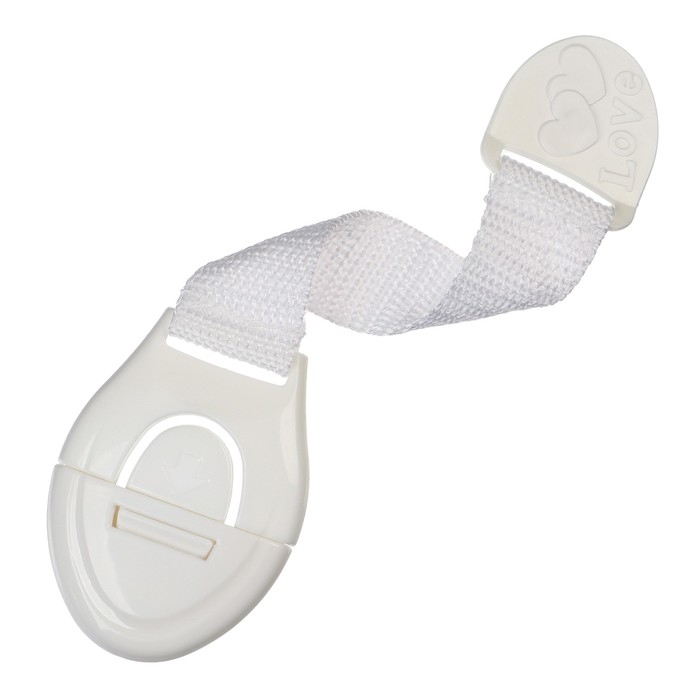 Набор блокираторов для дверей и ящиков, тканевые, универсальные, 18 см., 4 шт., цвет белый, Крошка Я