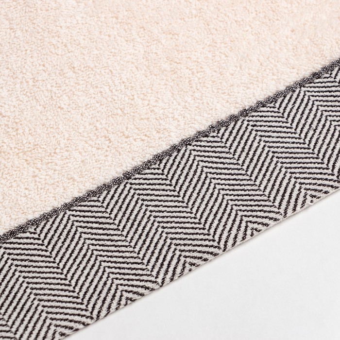 Полотенце махровое LoveLife &laquo;Бриз&raquo; 70х120 см, чёрный, 100% хлопок, 500 гр/м2