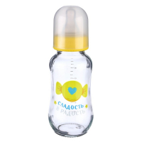 Бутылочка для кормления стекло «Мишка Принц», классическое горло, средний поток, 180 мл., от 3 мес. Бутылочка для кормления стекло «Мишка Принц», классическое горло, средний поток, 180 мл., от 3 мес.