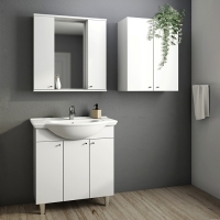 Шкаф-зеркало Spectrum 75, 75 х 75 х 15 см, с доводчиком Шкаф-зеркало Spectrum 75, 75 х 75 х 15 см, с доводчиком