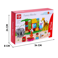 Конструктор «Чудесный зоопарк», 2 варианта сборки, 33 детали Конструктор «Чудесный зоопарк», 2 варианта сборки, 33 детали