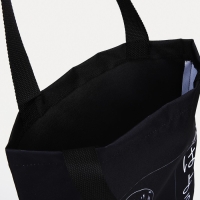 Шопер без застёжки, цвет чёрный Шопер без застёжки, цвет чёрный