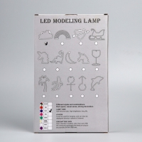 Неоновая вывеска &laquo;Облако&raquo; 30 x 19 см, батарейки AAx3 (нет в комплекте) + USB, свечение синее