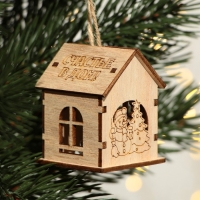 Интерьерное украшение новогоднее &laquo;Новый год: Счастье в дом&raquo;, 6 х 4,5 см