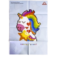 Пиксель-пазл 1500 элементов &laquo;Единорог&raquo;