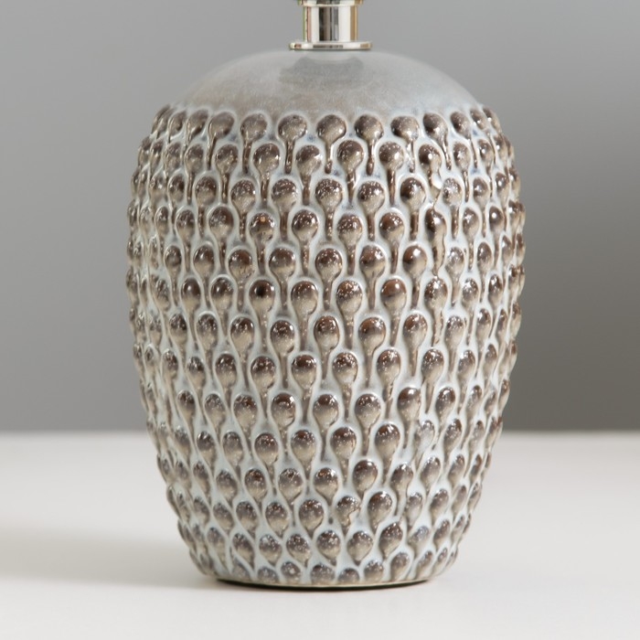 Настольная лампа Настольная лампа "Пина" Е14 40Вт светло-серый 17,5х17,5х26 см RISALUX