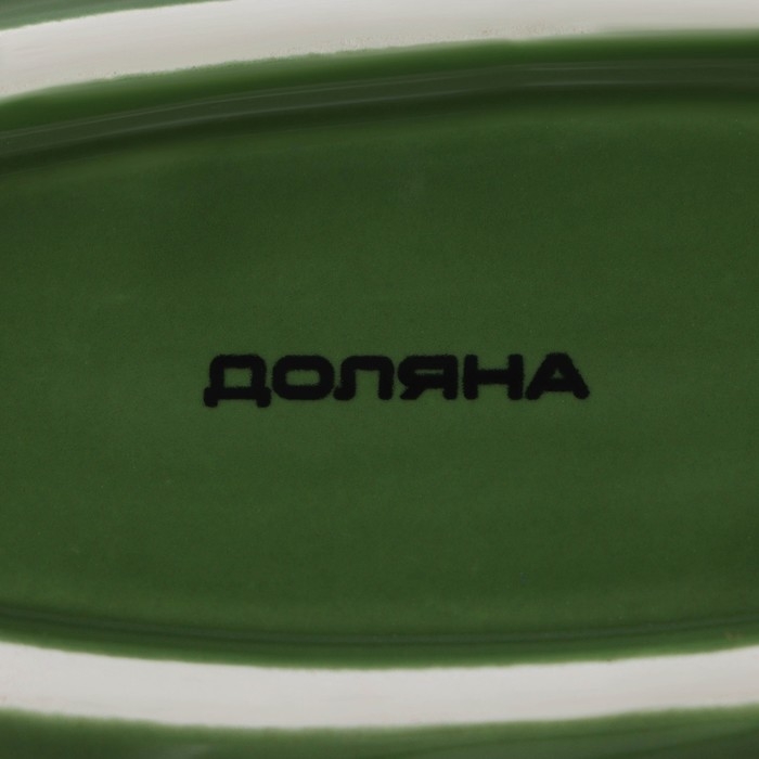 Набор для специй Доляна &laquo;Лист&raquo;, 3 предмета: солонка 80 мл, перечница 80 мл, подставка, цвет зелёный