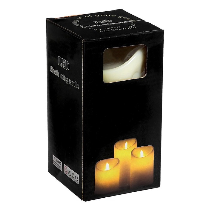 Свеча светодиодная «Романтика», горит жёлтым Свеча светодиодная «Романтика», горит жёлтым