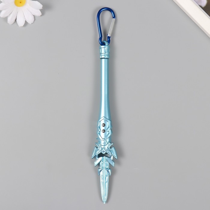 Фонарик свет на карабине Фонарик свет на карабине "Меч" мигает, 3 режима, ультрафиолет, лазер 2х3х19 см МИКС