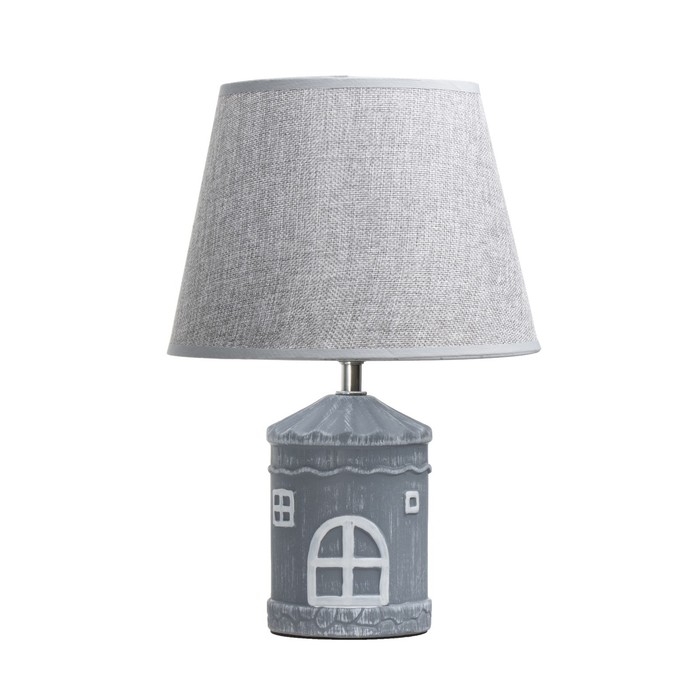 Настольная лампа Настольная лампа "Мейзон" E14 40Вт серый 22,5х22,5х33,5 см RISALUX