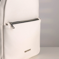 Рюкзак на молнии, TEXTURA, наружный карман, цвет белый Рюкзак на молнии, TEXTURA, наружный карман, цвет белый