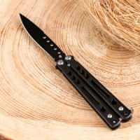 Нож-бабочка "Крыло" 16,5см, клинок 73мм/1,5мм, черный Нож-бабочка "Крыло" 16,5см, клинок 73мм/1,5мм, черный