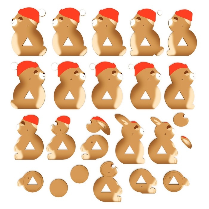 3D конструктор &laquo;Веселый зайчик&raquo;, 26 деталей